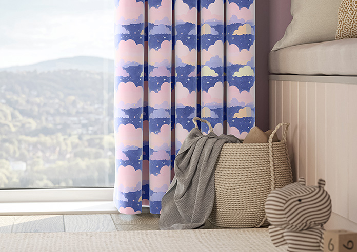 Cloudy Cosmos, Purple Twilight - Made to Measure Curtains - Image 5